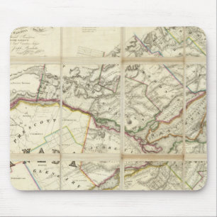 Map of the District of Montreal, Lower Canada Mouse Mat