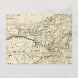 Map of the District of Montreal, Lower Canada Postcard