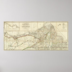 Map of the District of Montreal, Lower Canada Poster