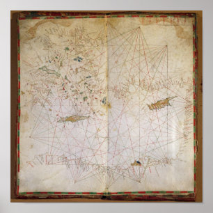 Map of the Eastern Mediterranean Poster