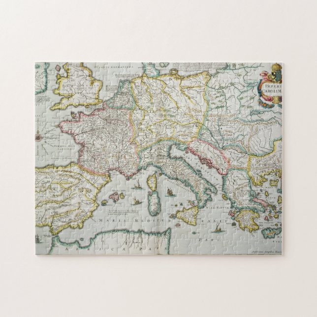 Map of the Empire of Charlemagne Jigsaw Puzzle (Horizontal)