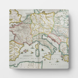 Map of the Empire of Charlemagne Plaque