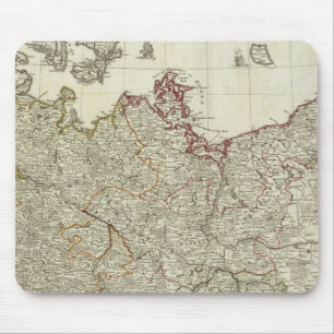 Map of the Empire of Germany Northern section Mouse Mat