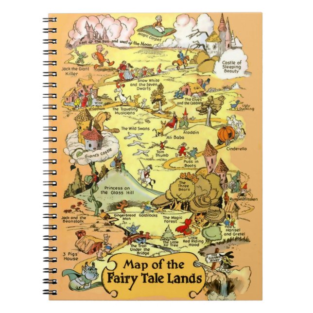 Map of the Fairy Tale Lands Notebook (Front)