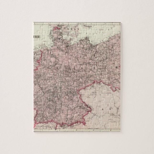 Map of the German Empire Jigsaw Puzzle (Vertical)