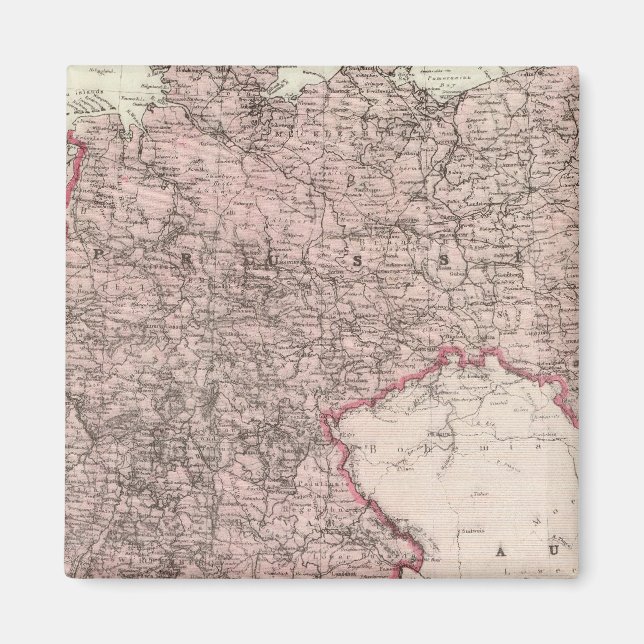 Map of the German Empire Magnet (Front)