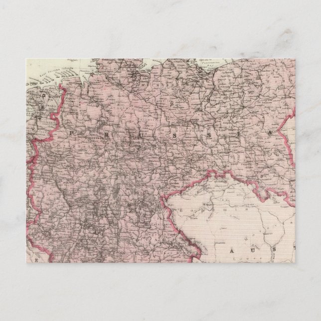 Map of the German Empire Postcard (Front)