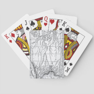 Map of the Gold Region, published in 'The Weekly' Playing Cards