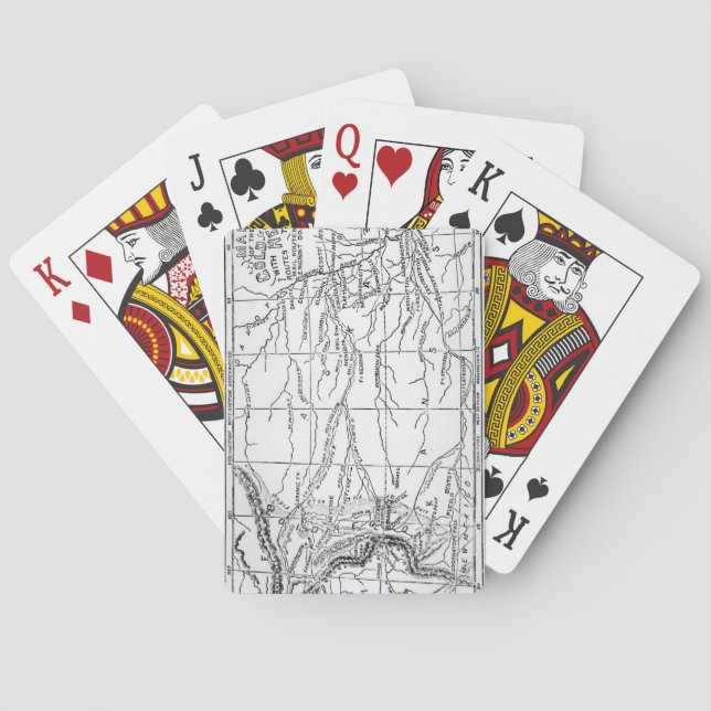 Map of the Gold Region, published in 'The Weekly' Playing Cards (Back)