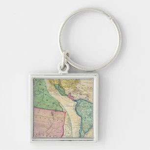 Map of the Gold Regions of California Key Ring