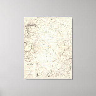Map of the Great Chaco and neighbouring regions Canvas Print