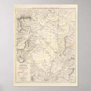 Map of the Great Chaco and neighbouring regions Poster