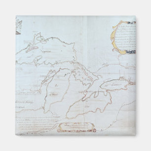 Map of the Great Lakes Magnet