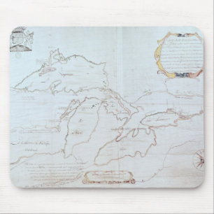 Map of the Great Lakes Mouse Mat