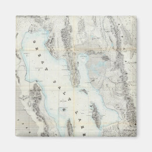 Map of the Great Salt Lake Magnet