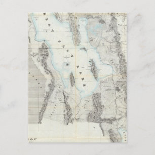 Map of the Great Salt Lake Postcard