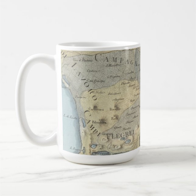 Map of the Gulf of Naples and Surrounding Area Coffee Mug (Left)