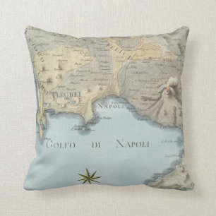 Map of the Gulf of Naples and Surrounding Area Cushion