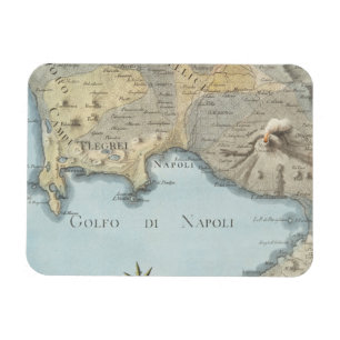 Map of the Gulf of Naples and Surrounding Area Magnet