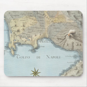 Map of the Gulf of Naples and Surrounding Area Mouse Mat