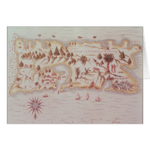Map of the island of Puerto Rico, 1599