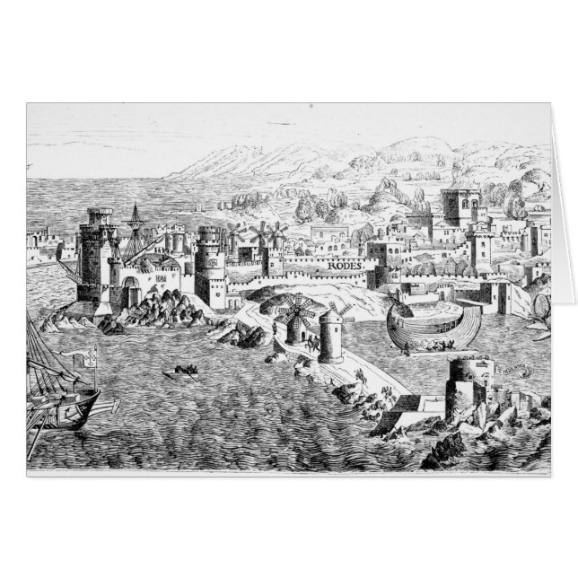 Map of the Island of Rhodes (Front Horizontal)