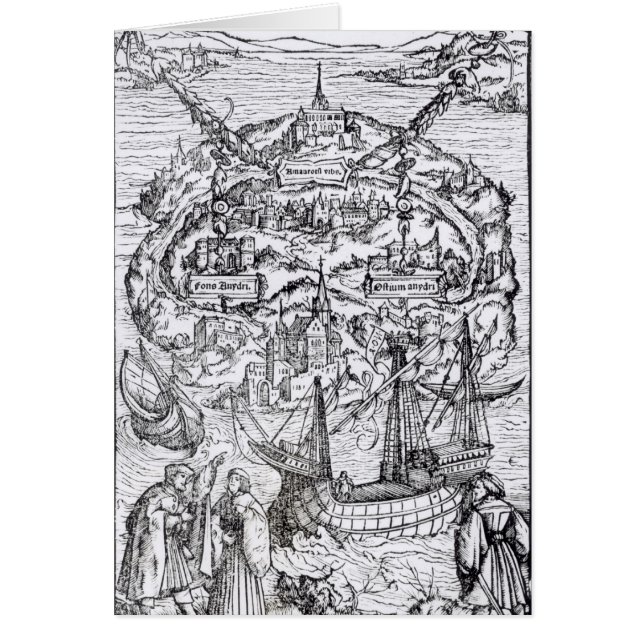 Map of the Island of Utopia, Book frontispiece (Front)