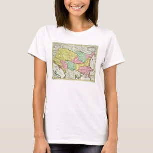 Map of the Kingdom of Hungary and the States which T-Shirt