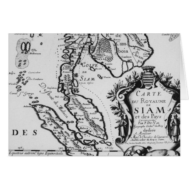 Map of the Kingdom of Siam (Front Horizontal)