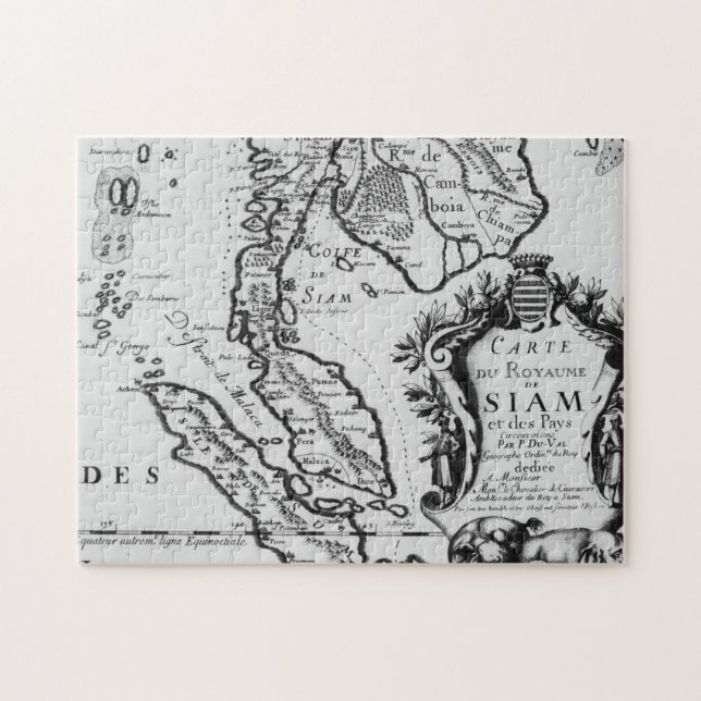 Map of the Kingdom of Siam Jigsaw Puzzle (Horizontal)
