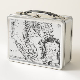 Map of the Kingdom of Siam Metal Lunch Box