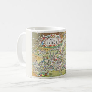 Map of the Loire Valley of France Mug