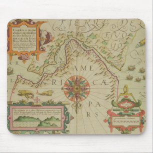 Map of the Magellan Straits, Patagonia, from the M Mouse Mat