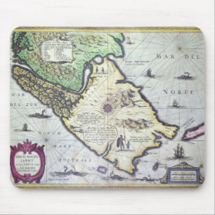 Map of the Magellan Straits, Patagonia Mouse Mat