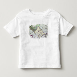 Map of the Magellan Straits, Patagonia Toddler T-Shirt