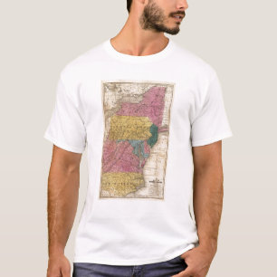 Map of the Middle States T-Shirt