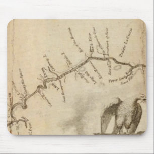 Map of the Mississippi River Mouse Mat