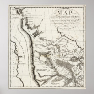 Map of the Missouri Poster