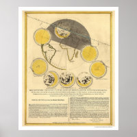 Map of the Moon and a Solar Eclipse by Panser 1748