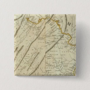 Map of the most Inhabited part of Virginia, NJ. PA 15 Cm Square Badge