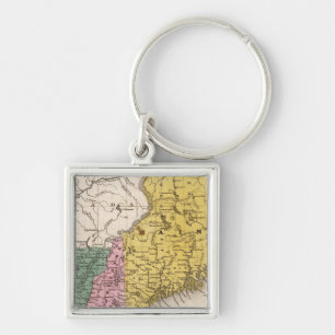 Map of the New England or Eastern States Key Ring