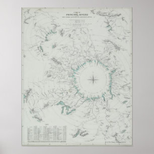 Map of the North Pole Poster