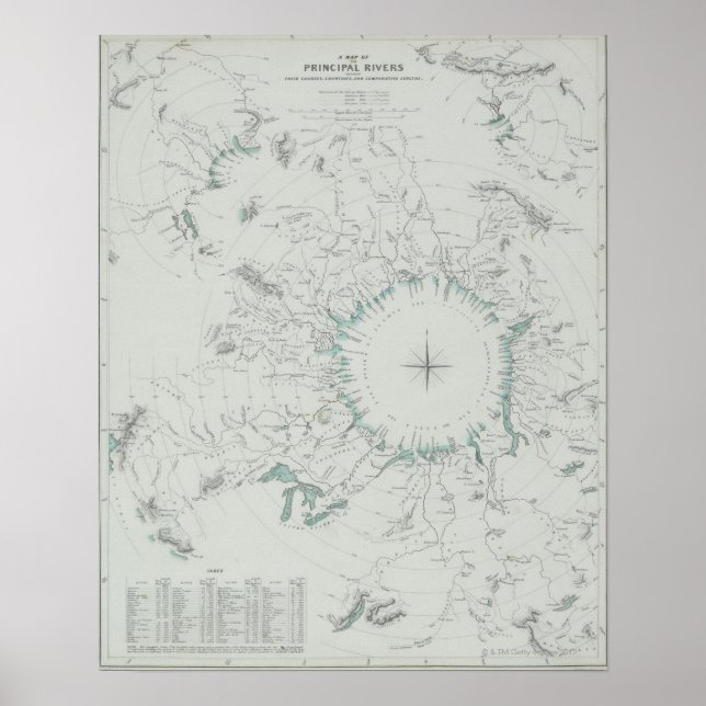 Map of the North Pole Poster (Front)