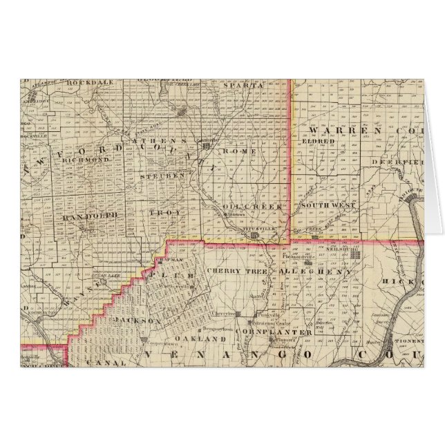 Map of the Oil Region of Pennsylvania (Front Horizontal)