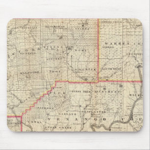Map of the Oil Region of Pennsylvania Mouse Mat