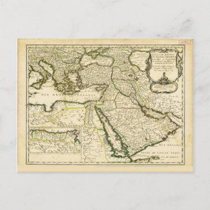 Map of the Ottoman Empire (1654) Postcard