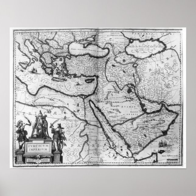 Map of the Ottoman Empire Poster (Front)