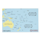 Map of the Pacific Oceania