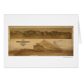 Map of the Panamint Range Mountains 1875