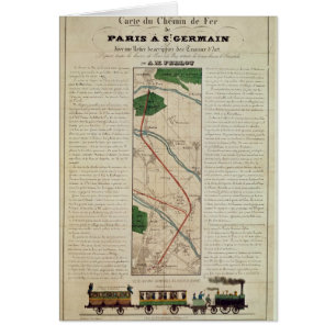 Map of the Paris to St. Germain Railway, by